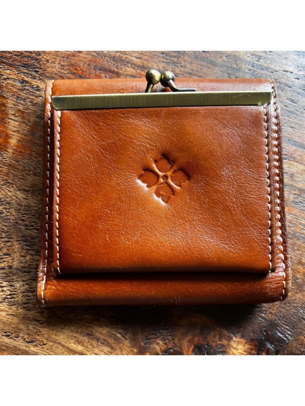 Patricia Nash Reiti Cognac Italian Leather Wallet